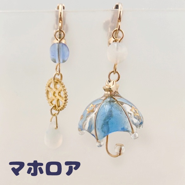 カービィイメージパラソルイヤリング