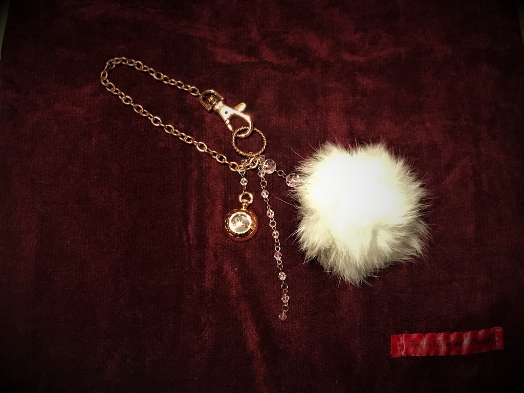 Alice's White Rabbit Bag Charm