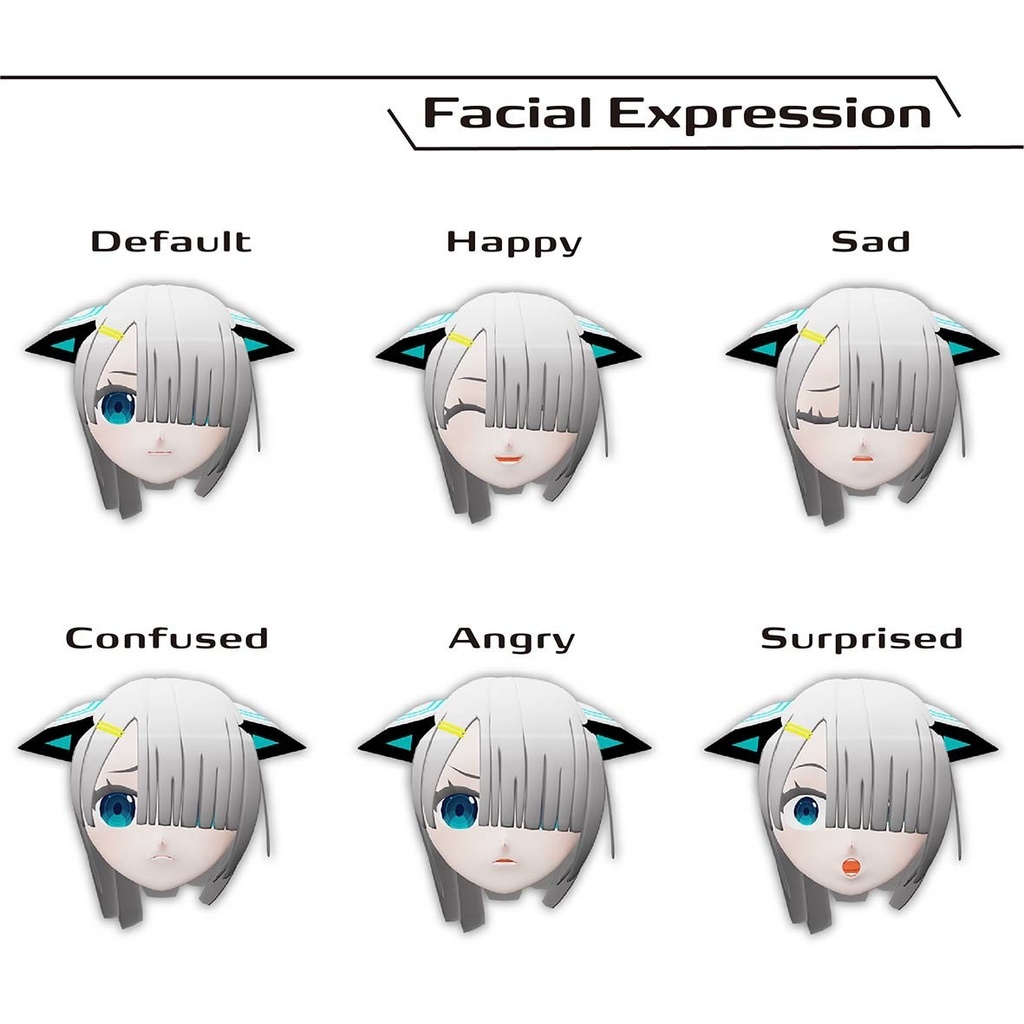 オリジナル3Dメカ少女アバター 【ヴィーティア】NO.MKU07