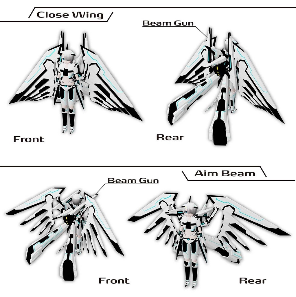 オリジナル3Dメカ少女アバター 【ヴィーティア】NO.MKU07