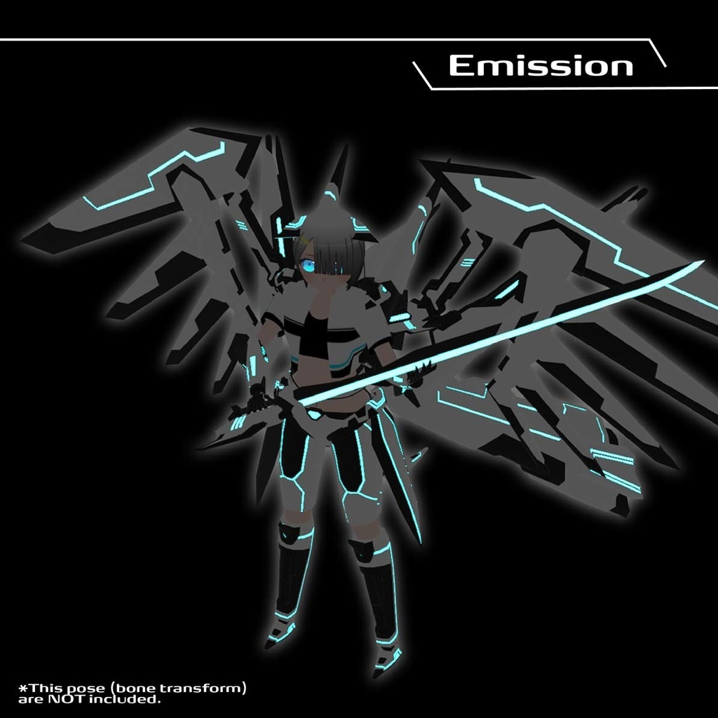 オリジナル3Dメカ少女アバター 【ヴィーティア】NO.MKU07