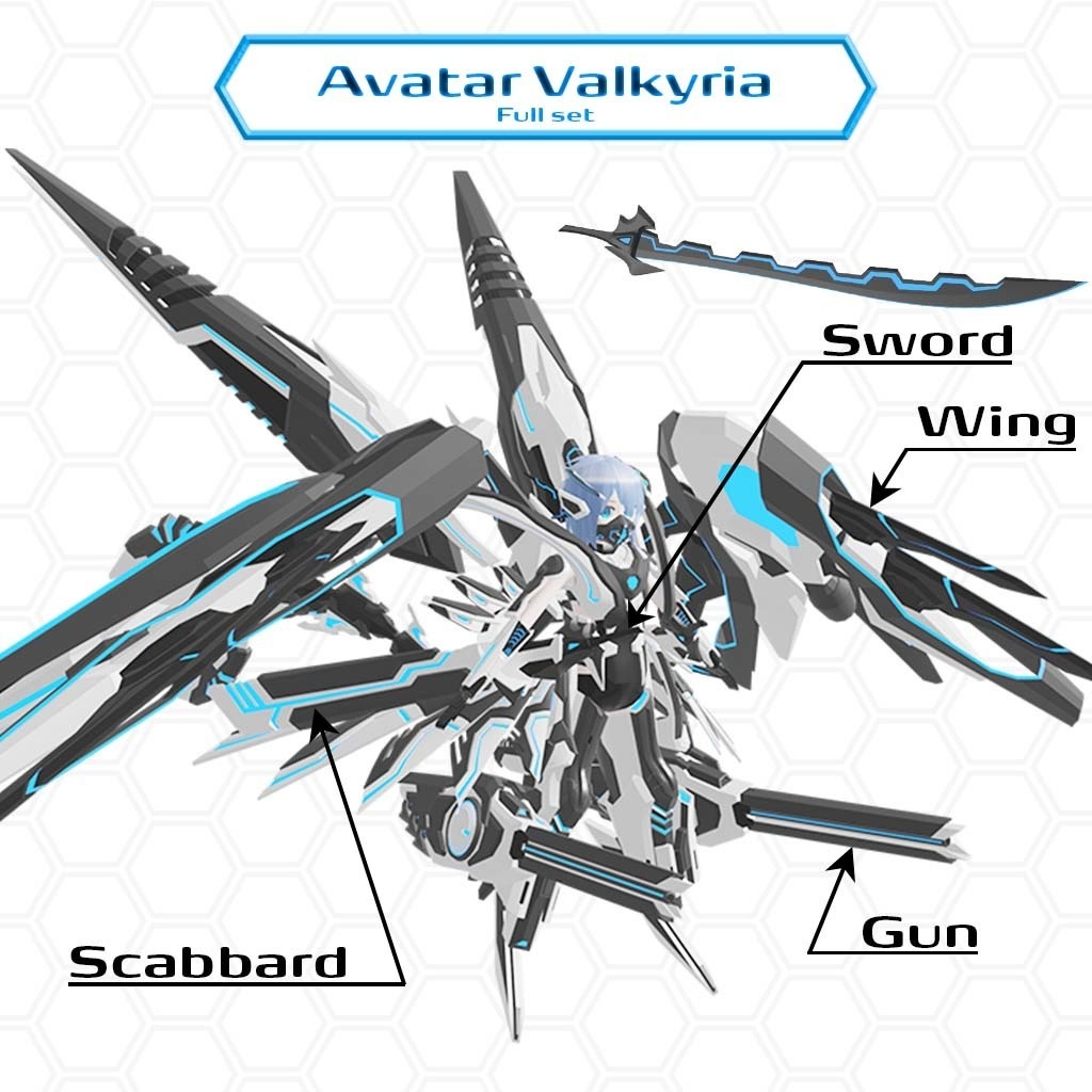 【オリジナル3Dメカアバター&装備】Valkyria MKU16