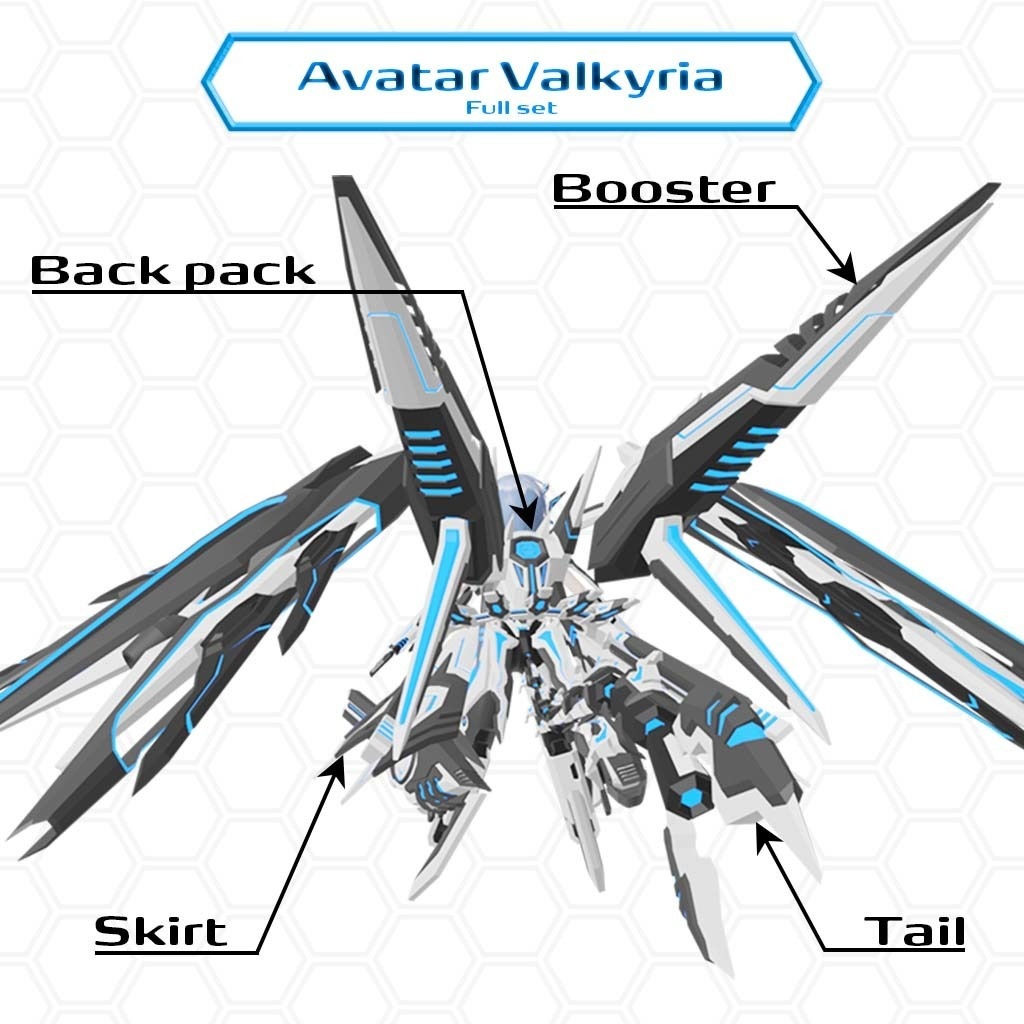 【オリジナル3Dメカアバター&装備】Valkyria MKU16