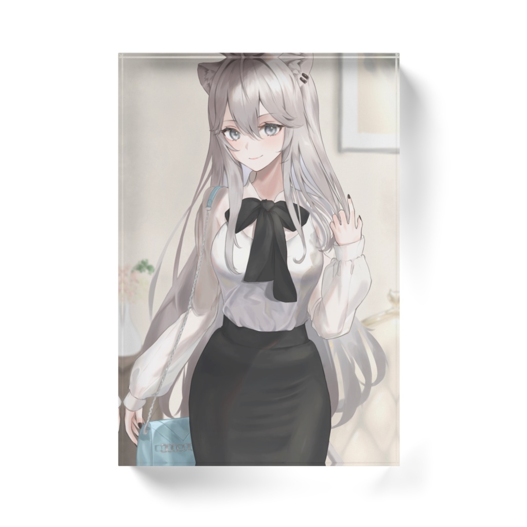 【非公式】獅白ぼたんアクリルブロック