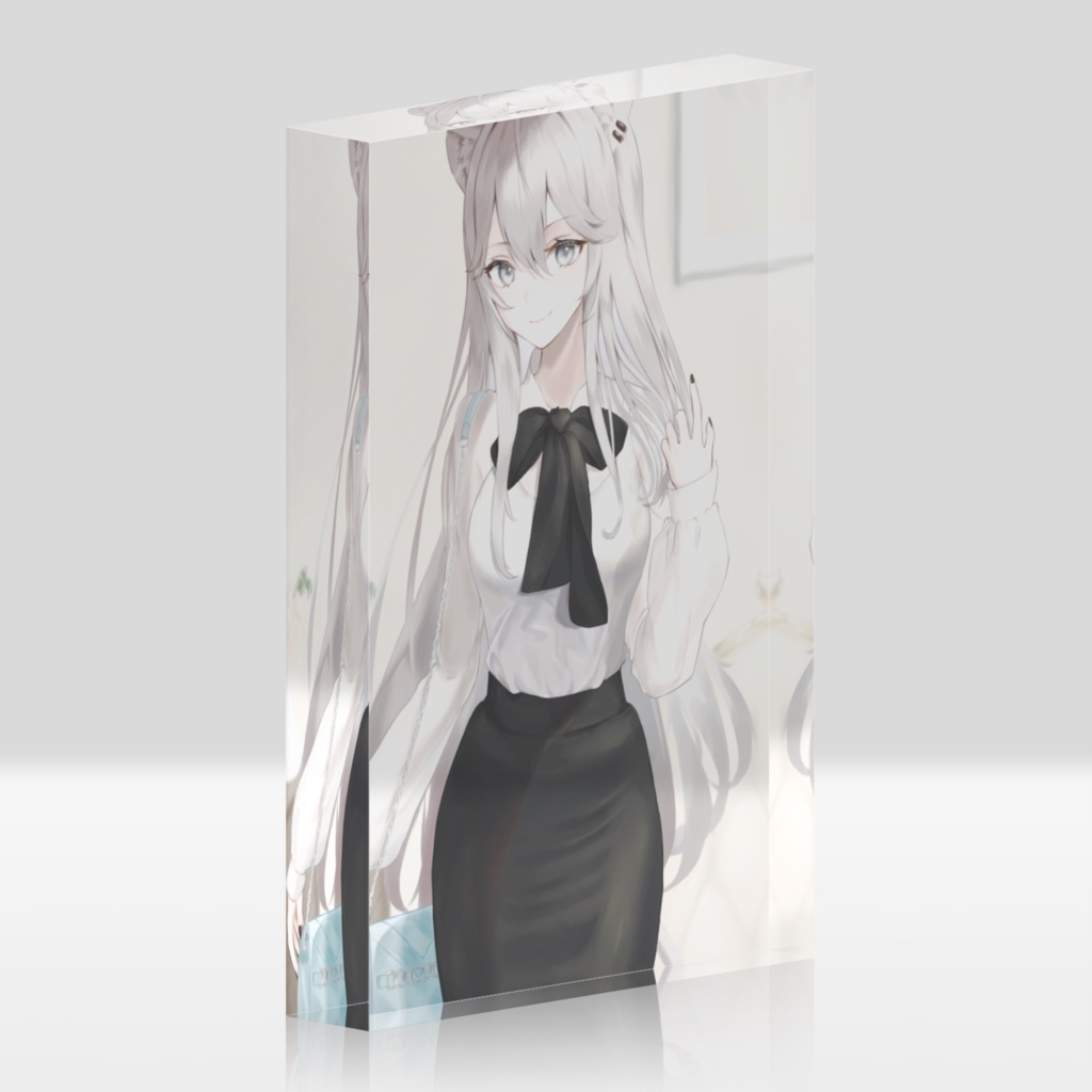 【非公式】獅白ぼたんアクリルブロック