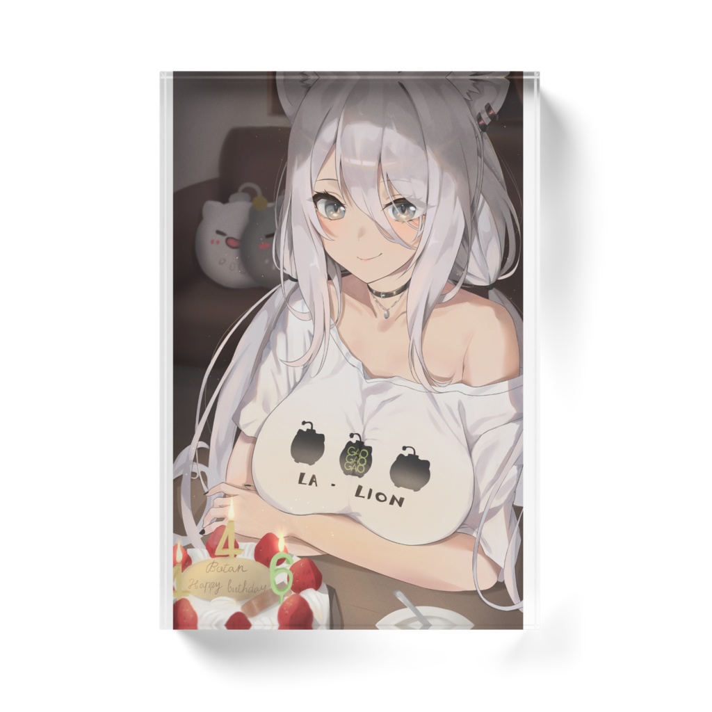 【非公式】獅白ぼたんアクリルブロック