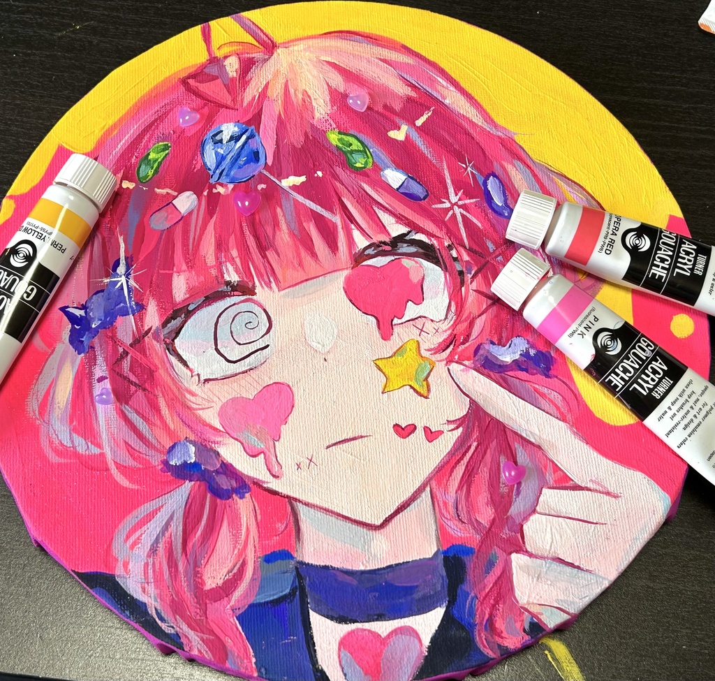 うか おくすりちゃんキャンバス
