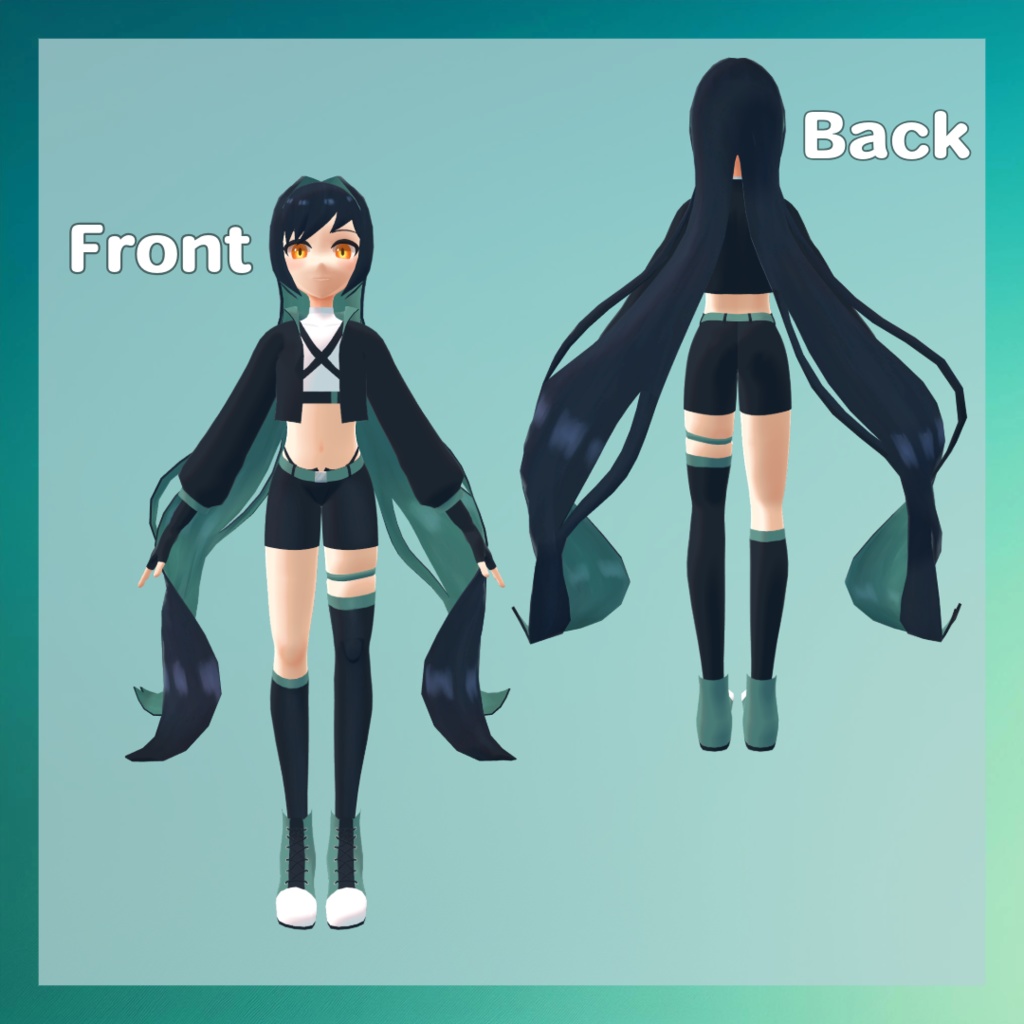 二葉 Futaba /オリジナル3Dモデル Ver.1.0.0