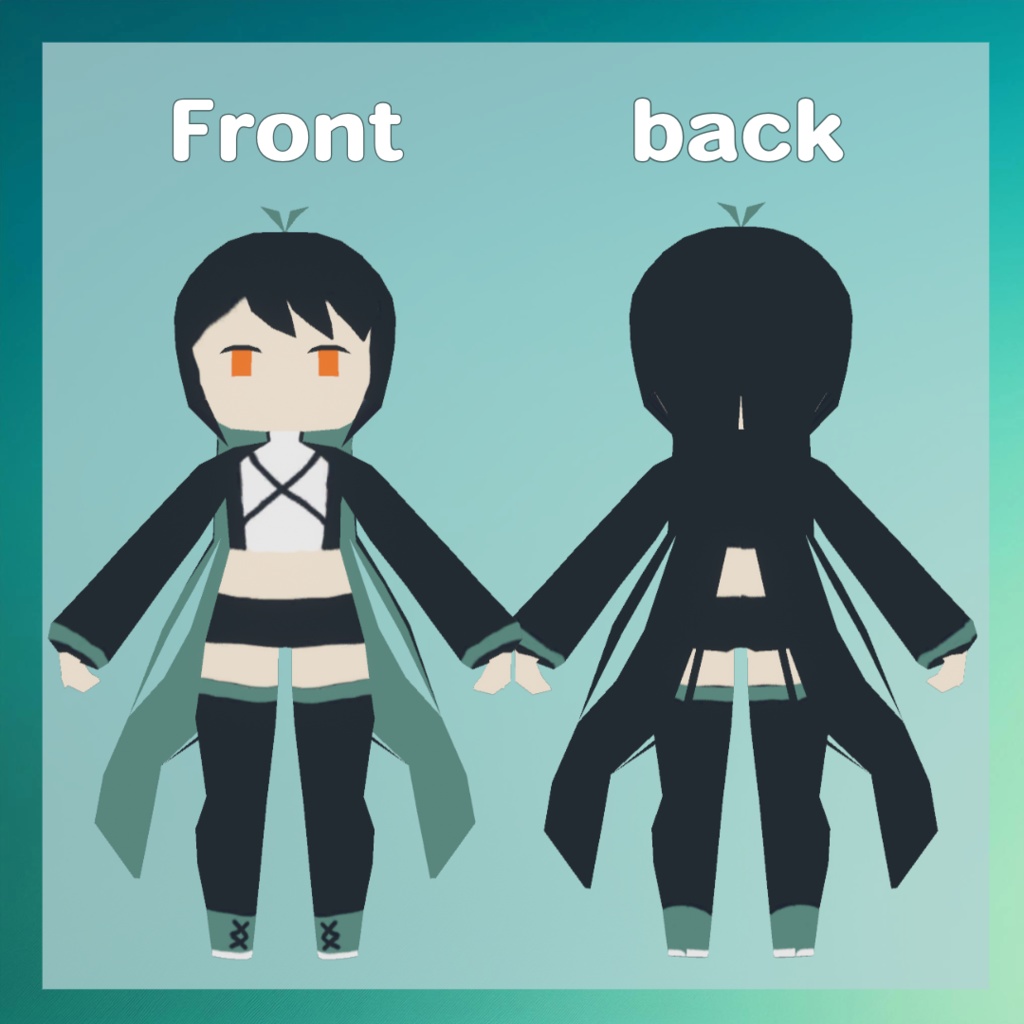 SD版 / 二葉 Futaba /オリジナル3Dモデル