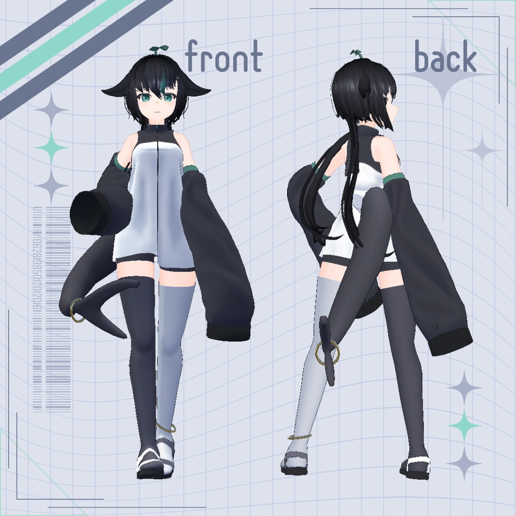 尾黒/オリジナル3Dモデル