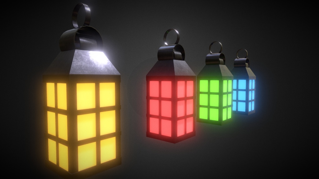 洋風ランプ4種( Lamp )ver.1