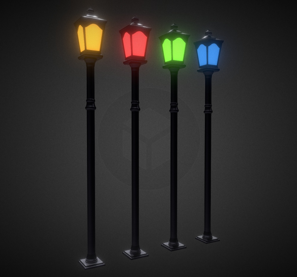 洋風ランプ4種( Lamp )ver.4