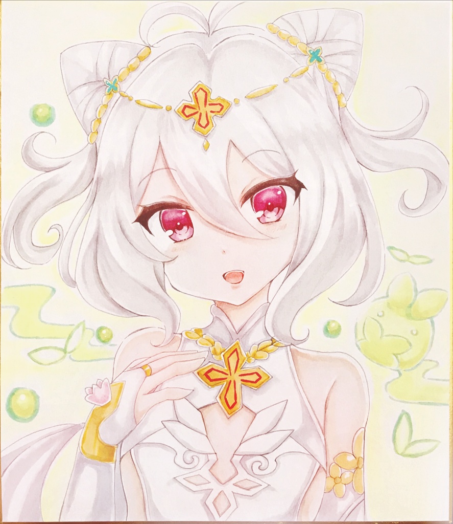 【大サイズ】描き下ろし手描き色紙