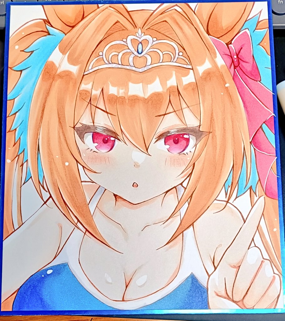 【中色紙】オグリキャップ/アドマイヤベガ/キタサン/ダイワスカーレット/エイシンフラッシュ/