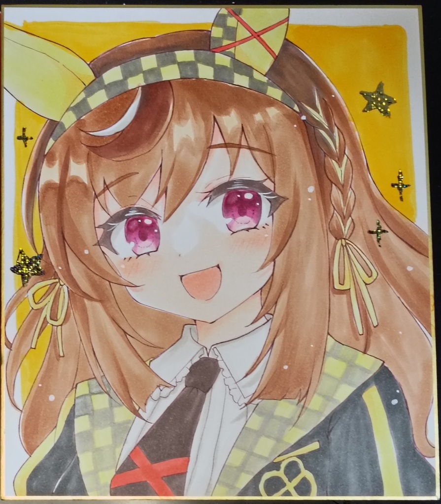 【中色紙】デアリングタクト/アーモンドアイ/クロノジェネシス/ブエナビスタ/ウインバリアシオン/