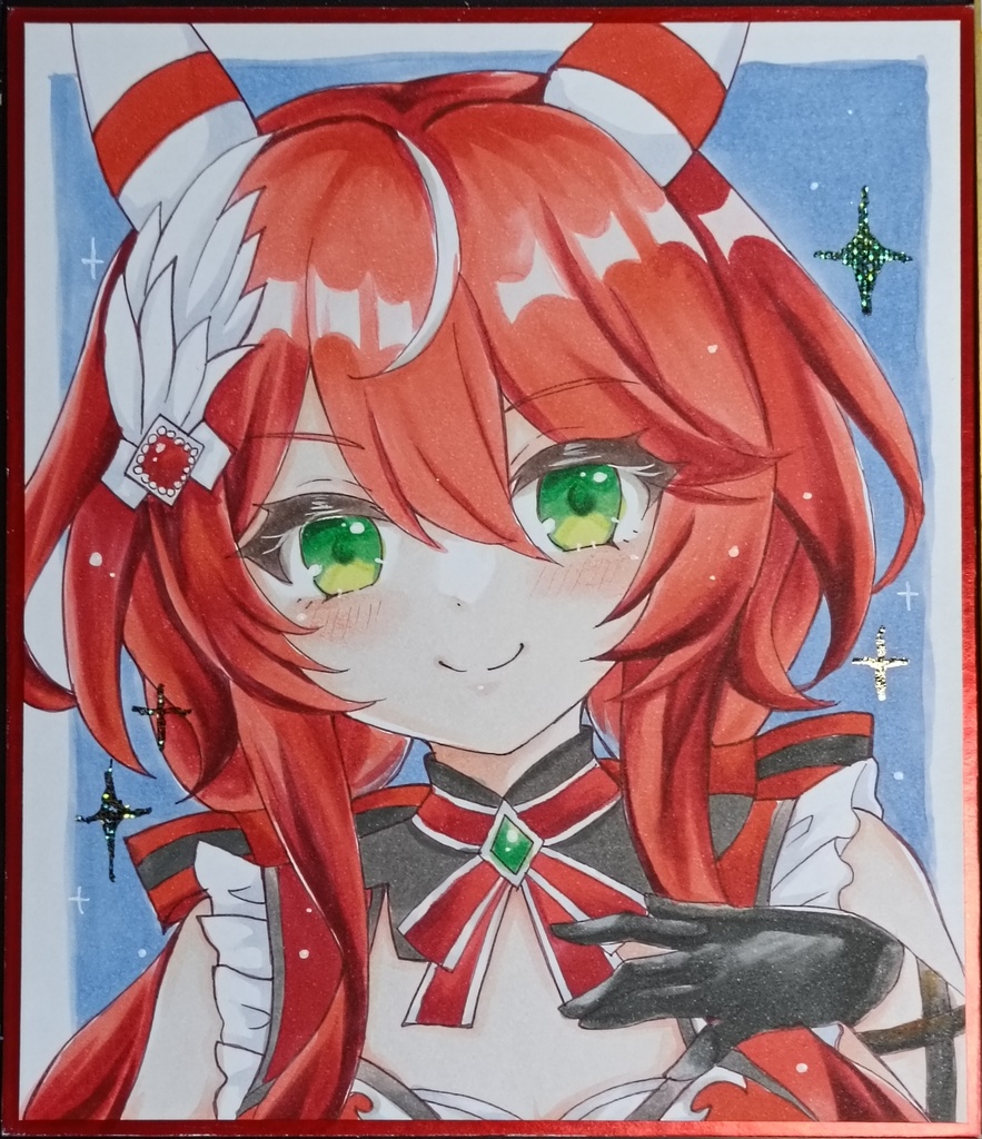 【中色紙】デアリングタクト/アーモンドアイ/クロノジェネシス/ブエナビスタ/ウインバリアシオン/