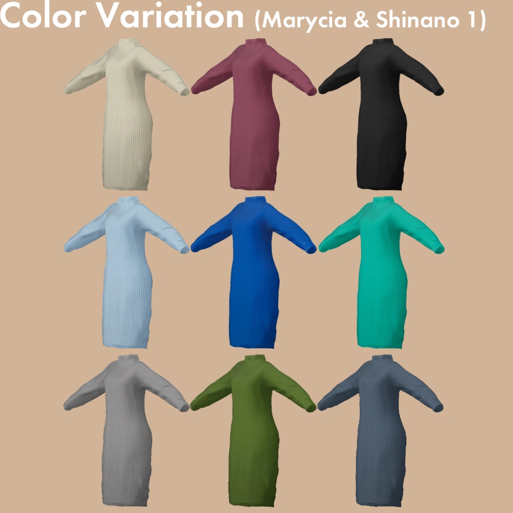 Tricot -Nonbiri knit onepiece-