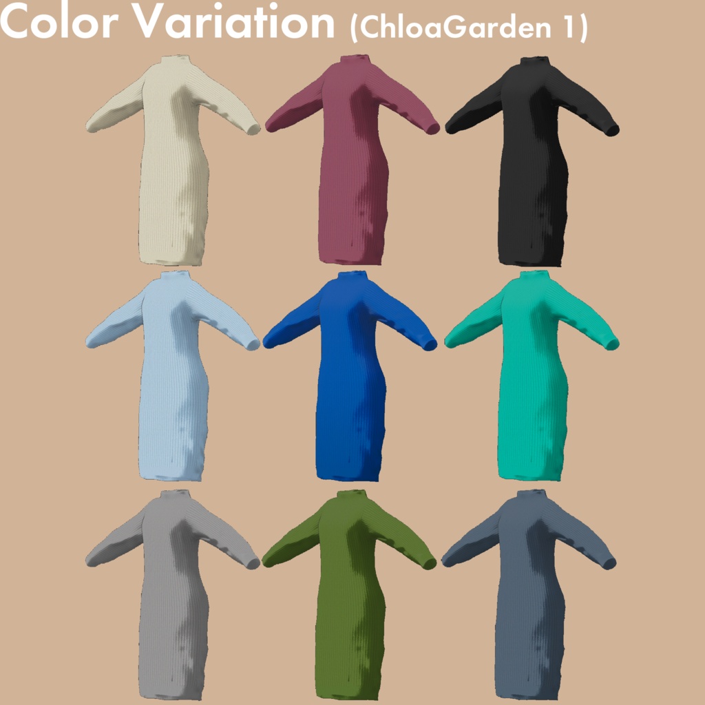 Tricot -Nonbiri knit onepiece-