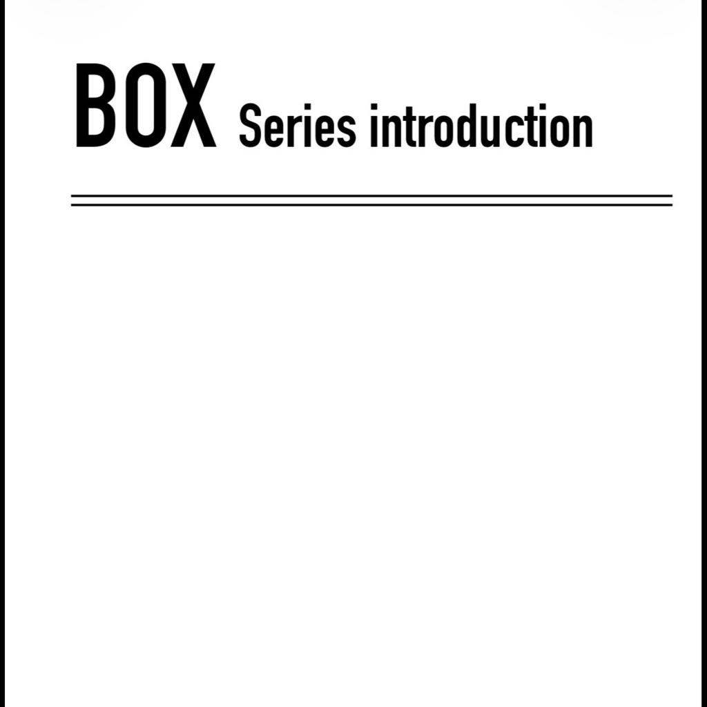 【はじめに】BOXシリーズについて【無料】