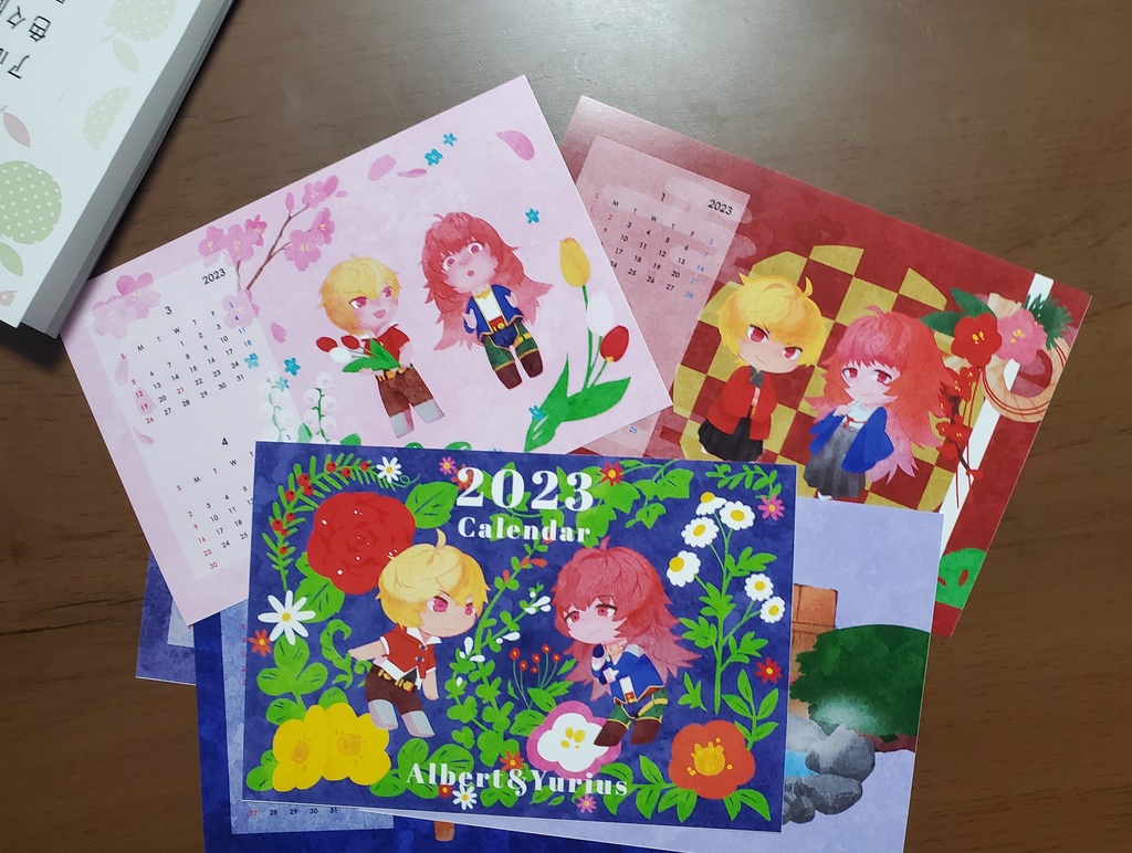 【12/18全空24】アルユリ卓上カレンダー