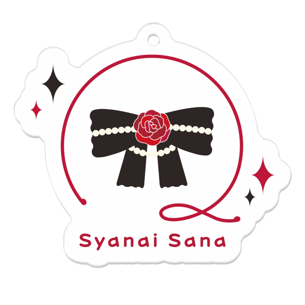 沙那依さな1周年記念アクリルキーホルダー（シンボルロゴVer.）【VTuber】