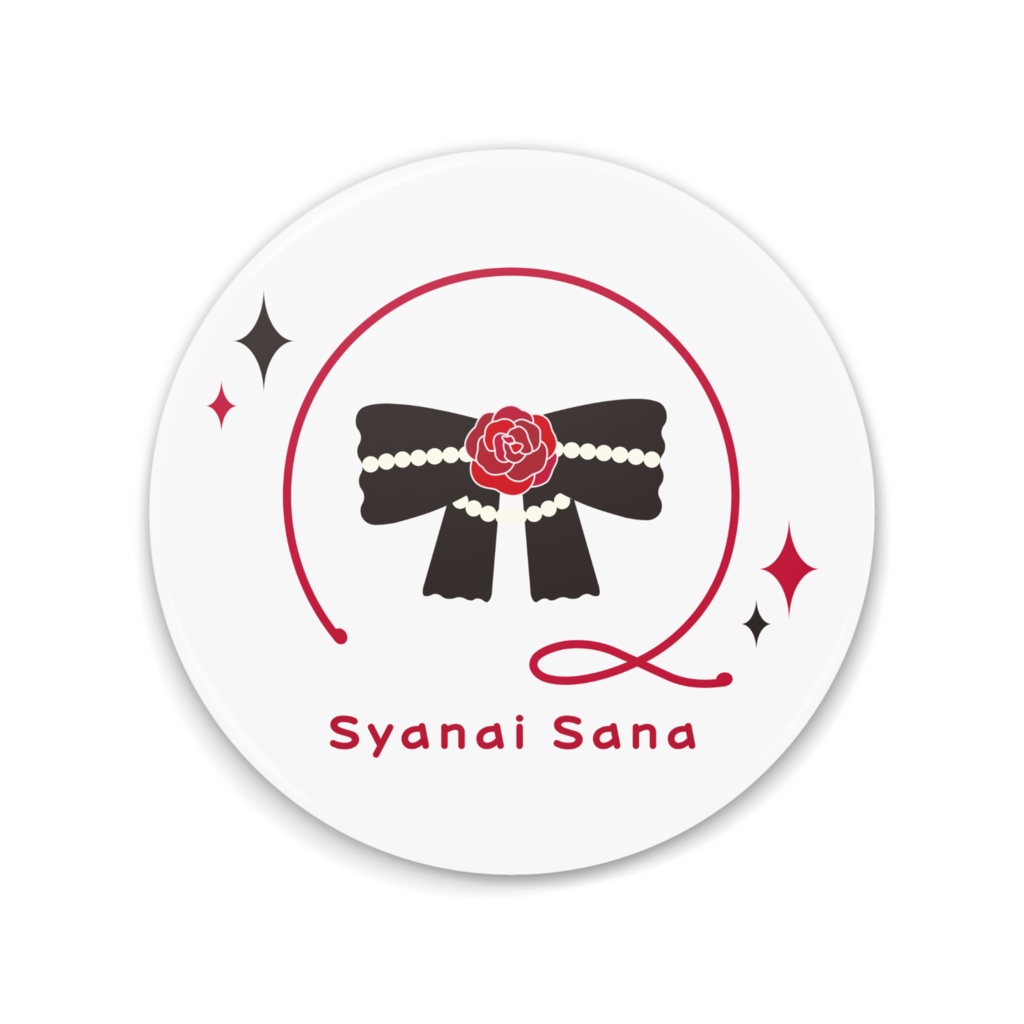 沙那依さな1周年記念缶ミラー（シンボルロゴVer.）【VTuber】