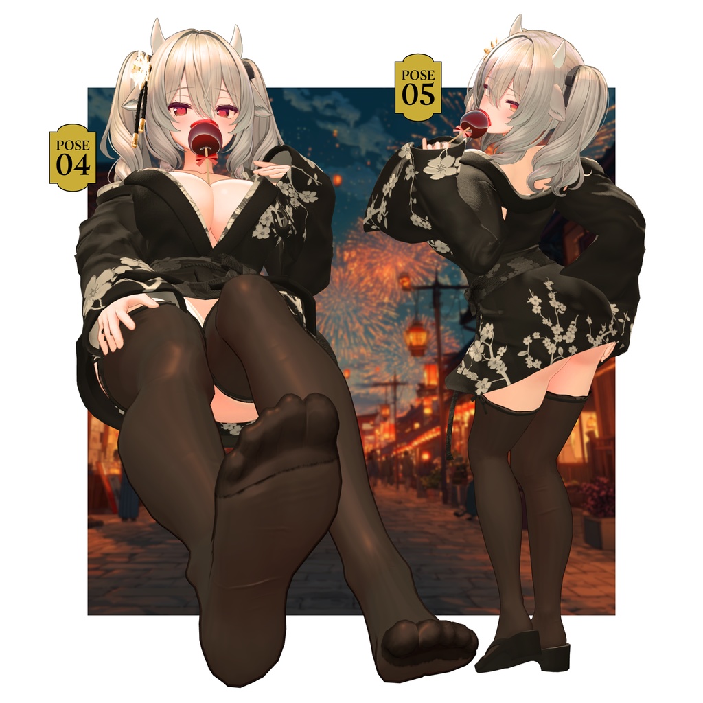 【無料有/ポーズセット】8月号『祭に堕ちる甘い蜜』~ミルティナ編~