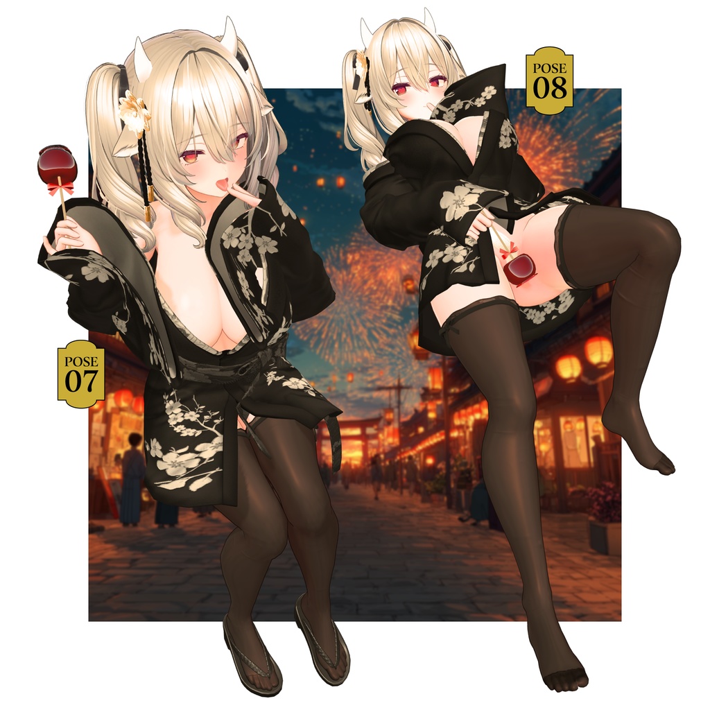 【無料有/ポーズセット】8月号『祭に堕ちる甘い蜜』~ミルティナ編~