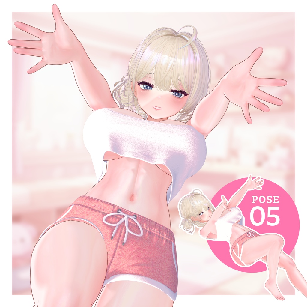 【無料有/ポーズセット】9月号『ほどけた彼女のスキマから』~ミルティナ編~