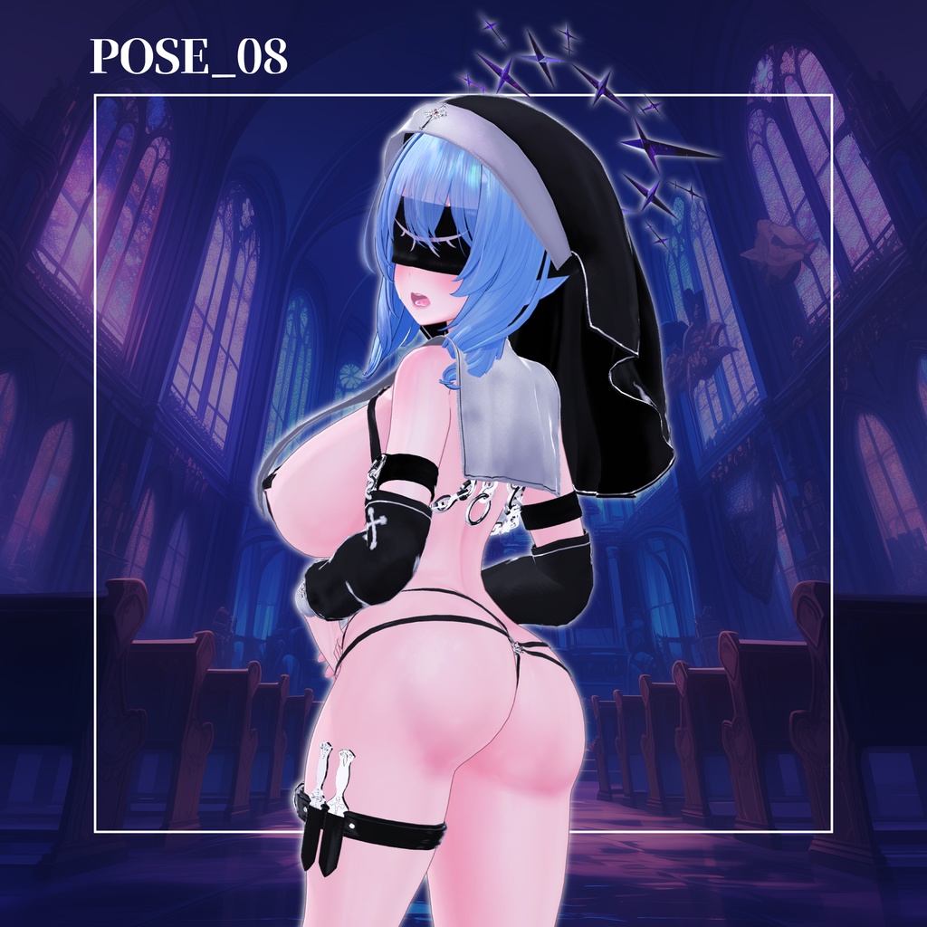 【無料有/ポーズセット】11月号『祈りは闇へと沈む』