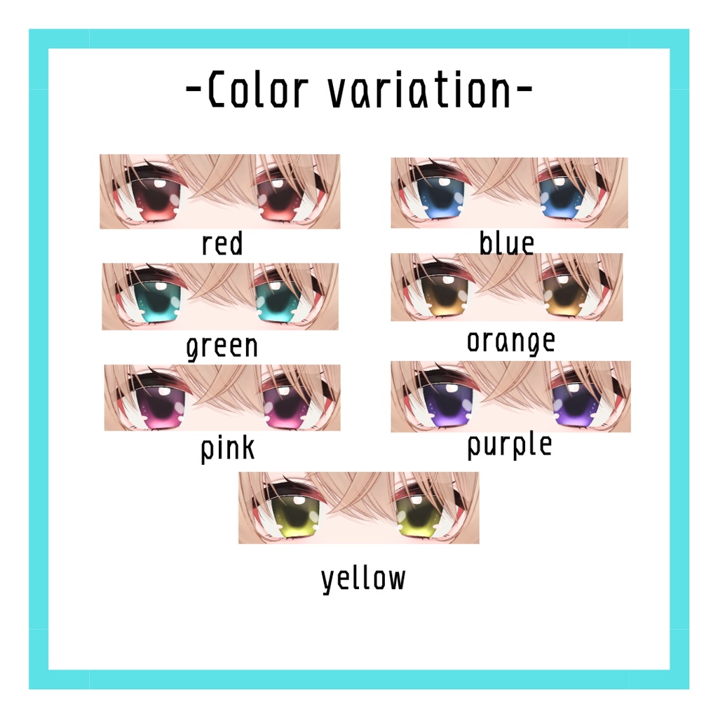 Eku Anime eye texture & make texture & material