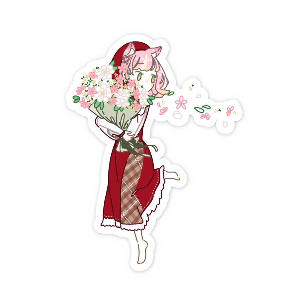 お花おむステッカー