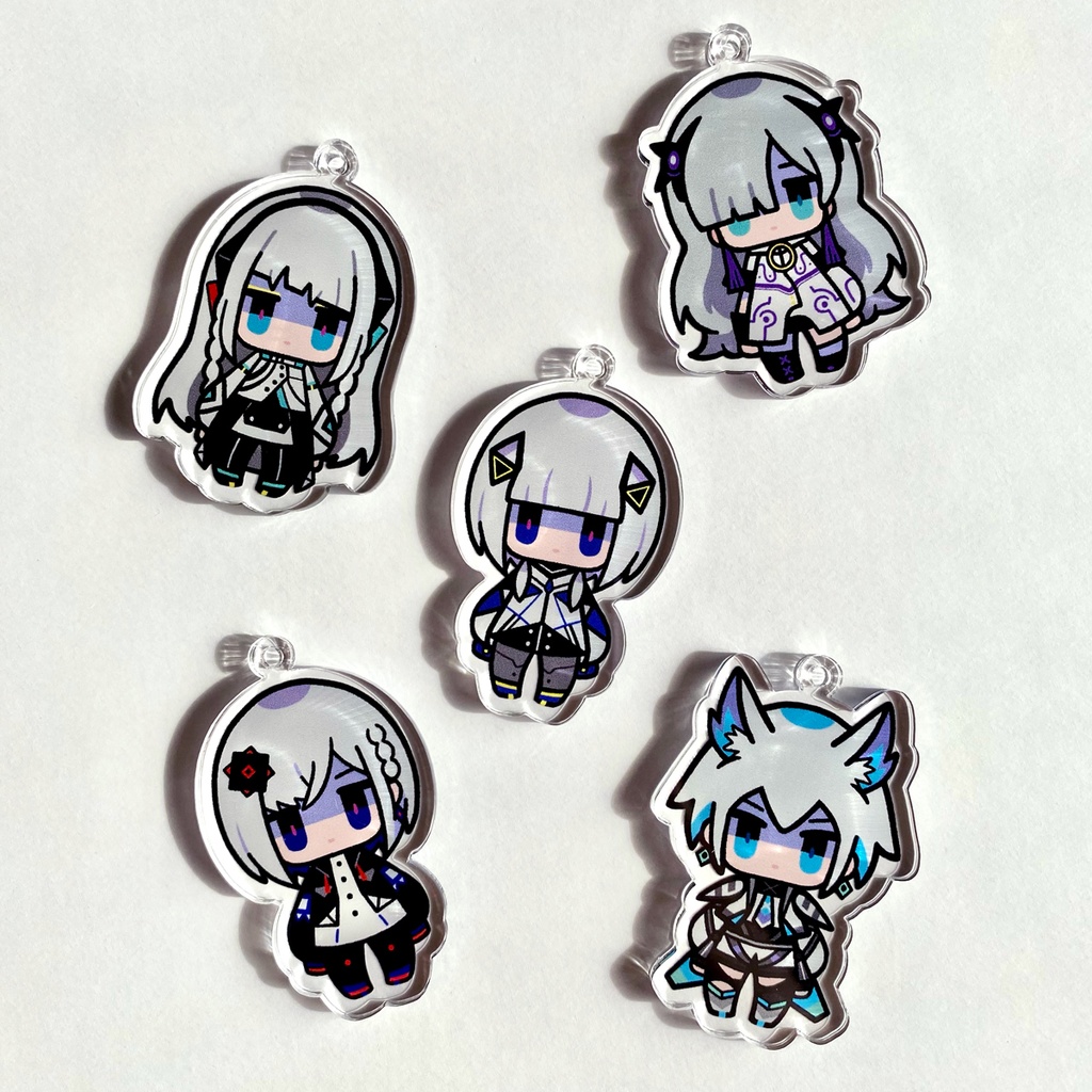 音楽的同位体 デフォルメアクリルキーホルダー 【可不・星界・裏命・狐子・羽累】