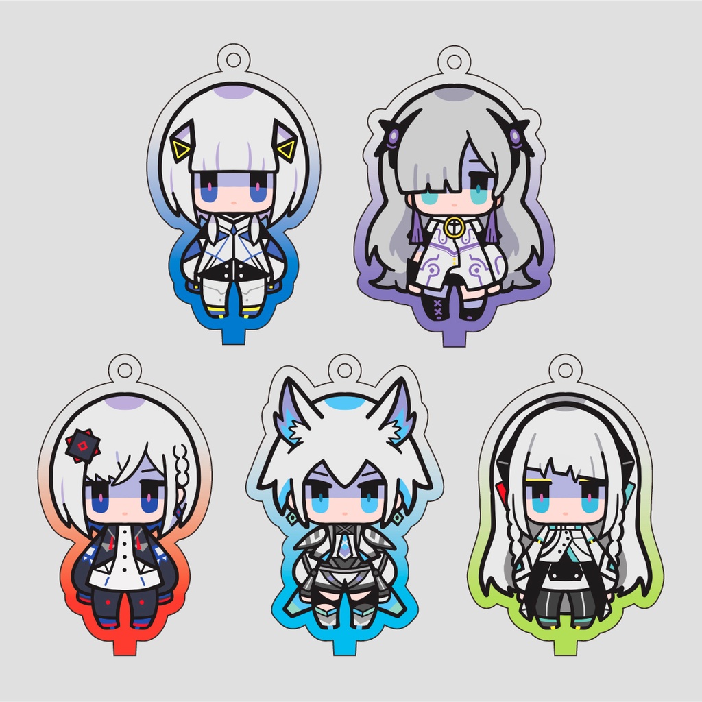 音楽的同位体 デフォルメアクリルキーホルダー&スタンド【可不・星界・裏命・狐子・羽累】