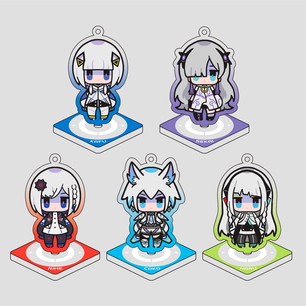 音楽的同位体 デフォルメアクリルキーホルダー&スタンド【可不・星界・裏命・狐子・羽累】