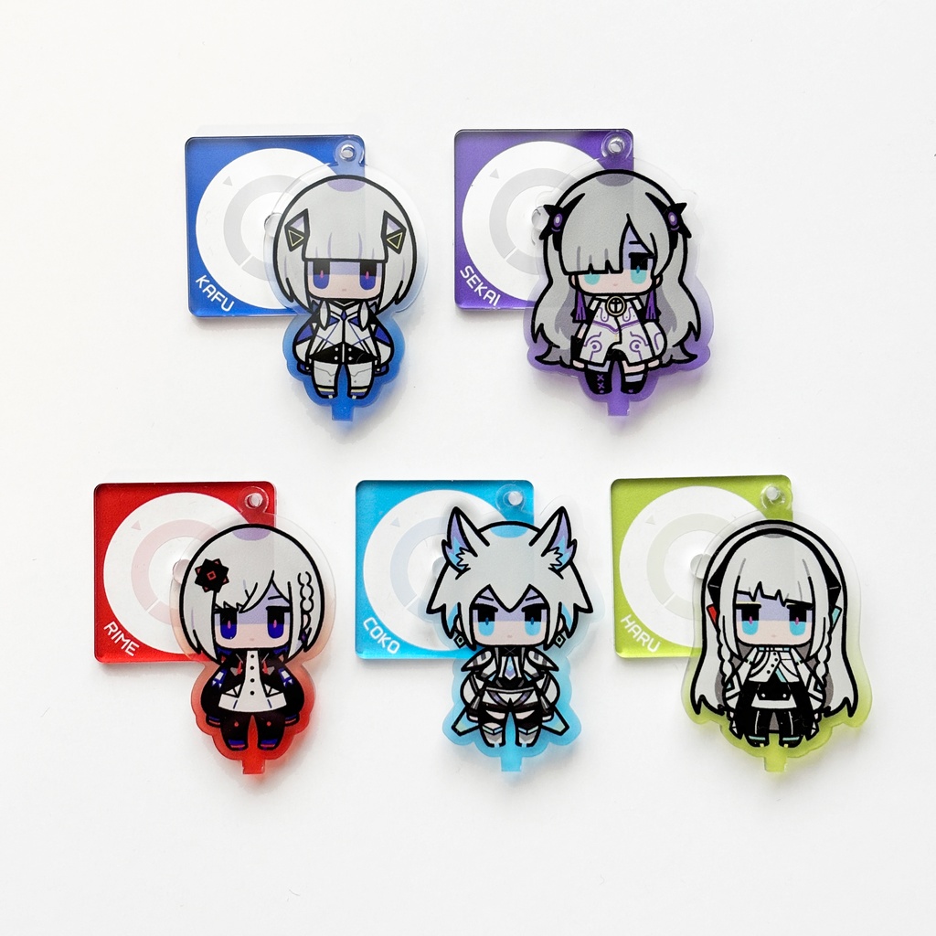 音楽的同位体 デフォルメアクリルキーホルダー&スタンド【可不・星界・裏命・狐子・羽累】