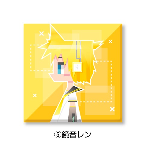 VOCALOID ピアプロキャラクターズ スクエア缶バッジ