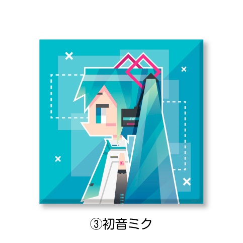 VOCALOID ピアプロキャラクターズ スクエア缶バッジ