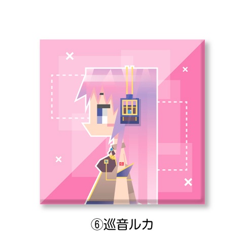 VOCALOID ピアプロキャラクターズ スクエア缶バッジ