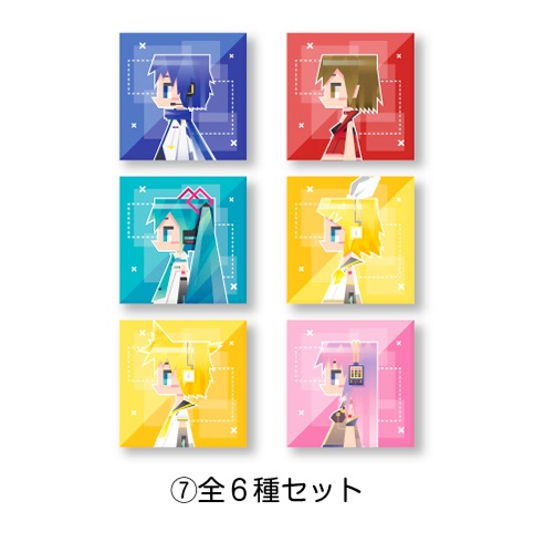 VOCALOID ピアプロキャラクターズ スクエア缶バッジ