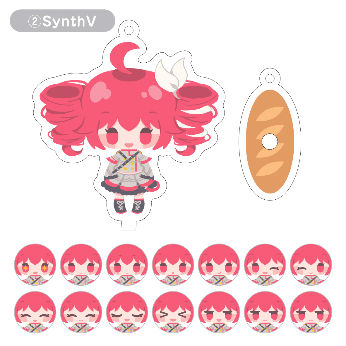 重音テト キーホルダー アクリル】重音テト アクリルキーホルダー DMM