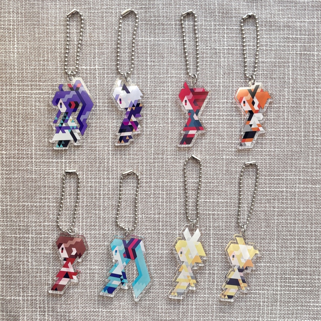 VOCALOID・合成音声キャラなど 三角ドットアクリルキーホルダー
