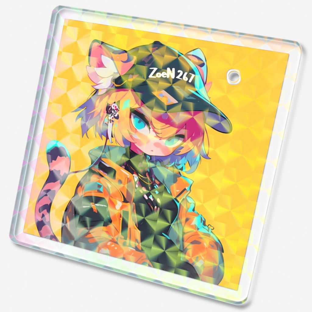 ZoeN267 マスコットキャラ ゾーイにゃん キーホルダー