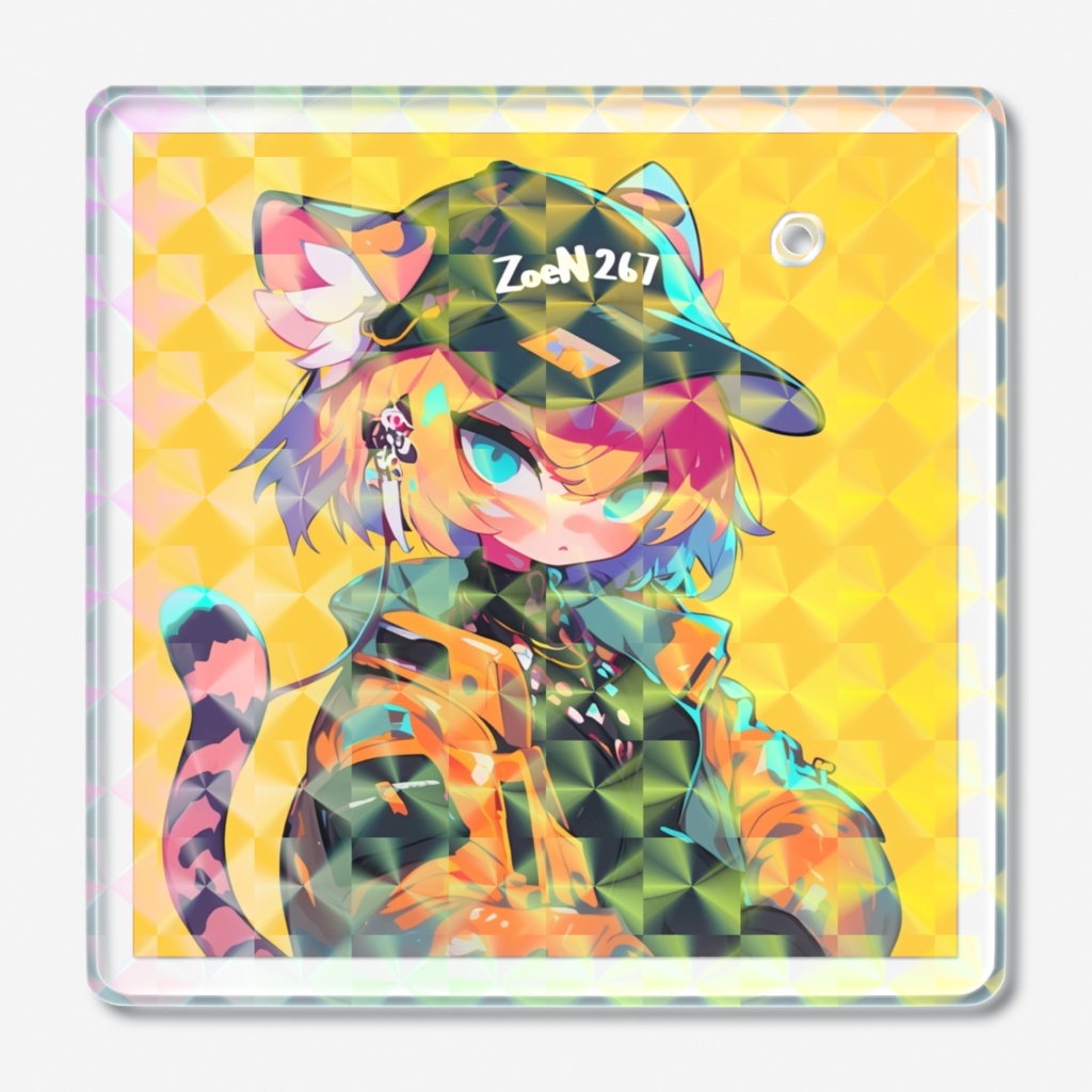 ZoeN267 マスコットキャラ ゾーイにゃん キーホルダー