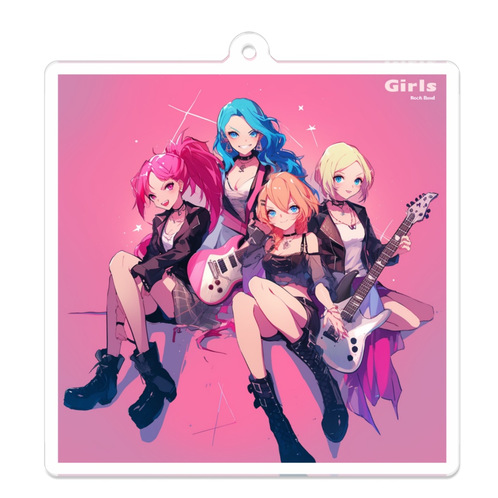 Girls Rock Band キーホルダー