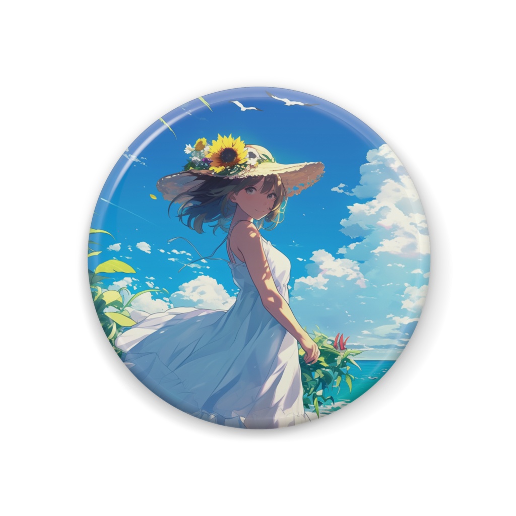 Ocean FLower 缶バッジ