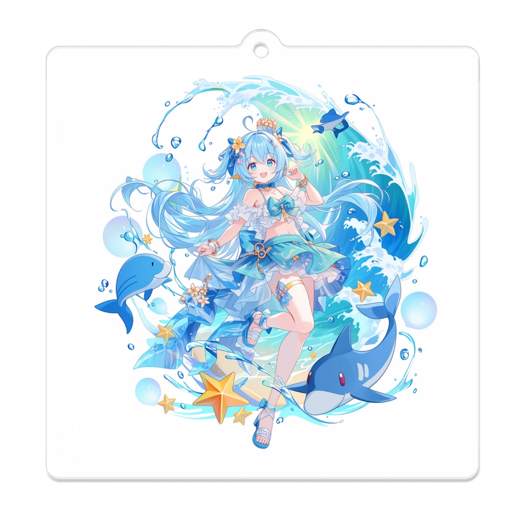 水の精霊アクリルキーホルダー