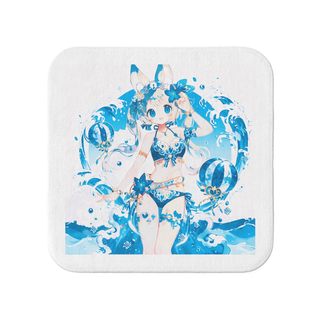 蒼い夢のアクアフェアリー ミニタオル