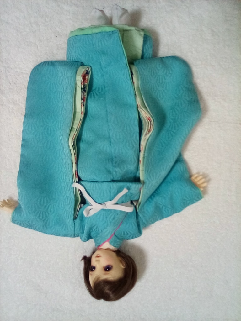 【送料込み】SDM 40cmドール 着物 振り袖セット 天色