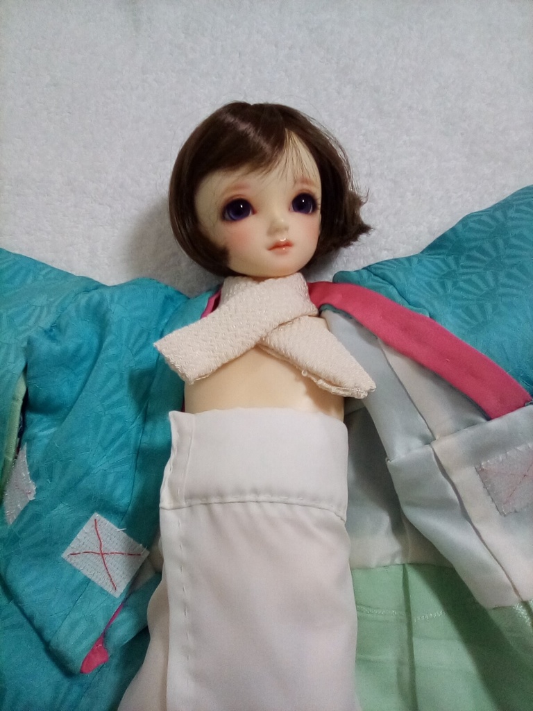 【送料込み】SDM 40cmドール 着物 振り袖セット 天色